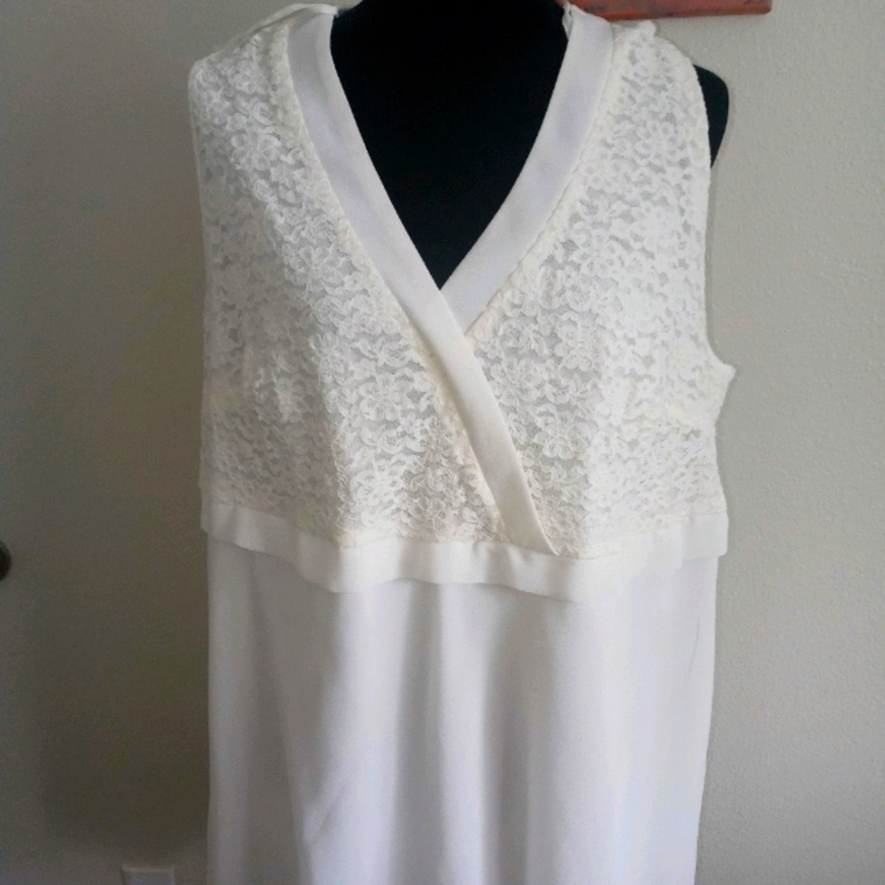 Another Thyme Plus Size Lace Blouse